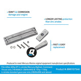 Mercury Quicksilver 97-8M0107546 Outboard Anode Kit - Fits 40-60 HP EFI Four Stroke - 75-115 HP EFI Four Stroke