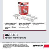 Mercury - Outboard Anode Kit - Fits 75‑115 HP EFI Four Stroke - 150 HP EFI Four Stroke - 97-8M0107549