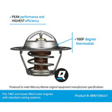 Mercury - Thermostat - 160 Degree - Fits 1987 and Newer GM Engines with Standard Cooling - 8M0109441