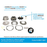 Mercury - Outboard Complete Water Pump - Fits 30-60 HP - 46-8M0113801