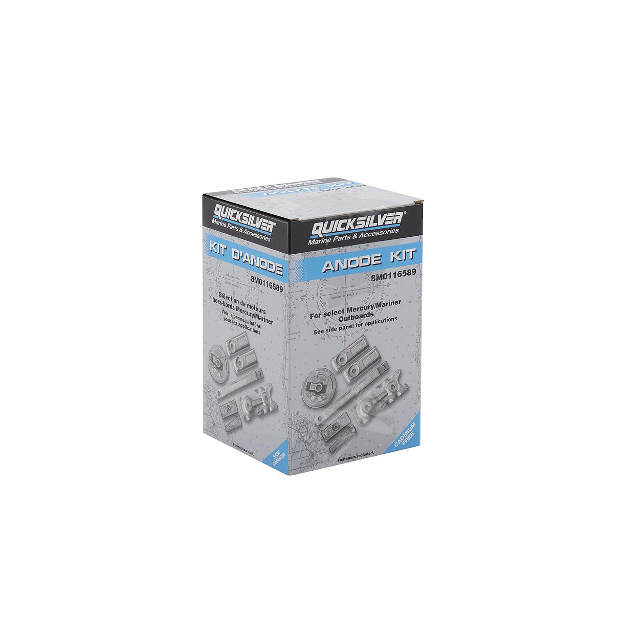 Mercury Quicksilver 97-8M0116589 Outboard Aluminum Anode Kit - Fits 350 HP L6 Verado