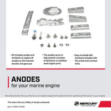 Mercury 97-8M0116590 Outboard Aluminum Anode Kit - Fits 350 HP L6 Verado