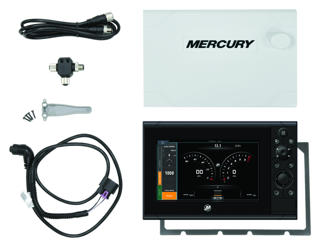Mercury – VesselView 903 (solo pantalla de 9 pulgadas) | Aparejo SmartCraft | Motores 1-4 | Acabado negro | 8M0129544