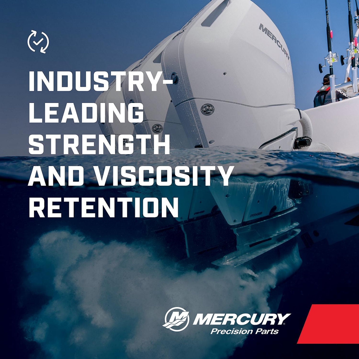 Mercury Synthetic Blend 4 Stroke 10W 30 Marine Engine Oil - Gallon - 92-8M0142151