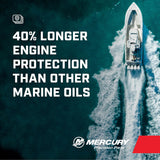 Mercury Synthetic Blend 4 Stroke 10W 30 Marine Engine Oil - Gallon - 92-8M0142151