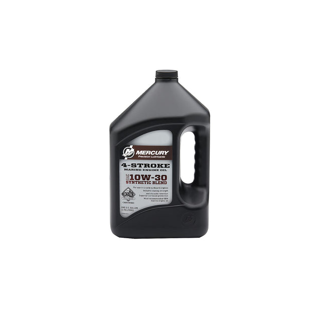 Mercury Synthetic Blend 4 Stroke 10W 30 Marine Engine Oil - Gallon - 92-8M0142151