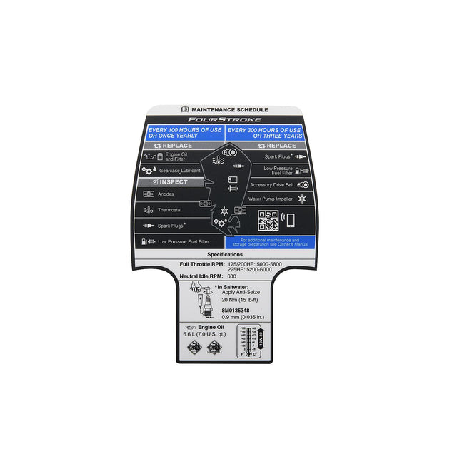 Mercury - Decal maintenance - 37-8M0142526