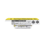 Mercury - Decal check oil - 37-8M0142570