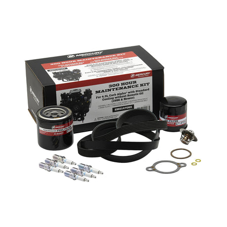 Mercury 4.3L Carb Alpha RWC Without Remote Oil Mercruiser 300 Hour Service Kit - 8M0147063 - 1996-Current