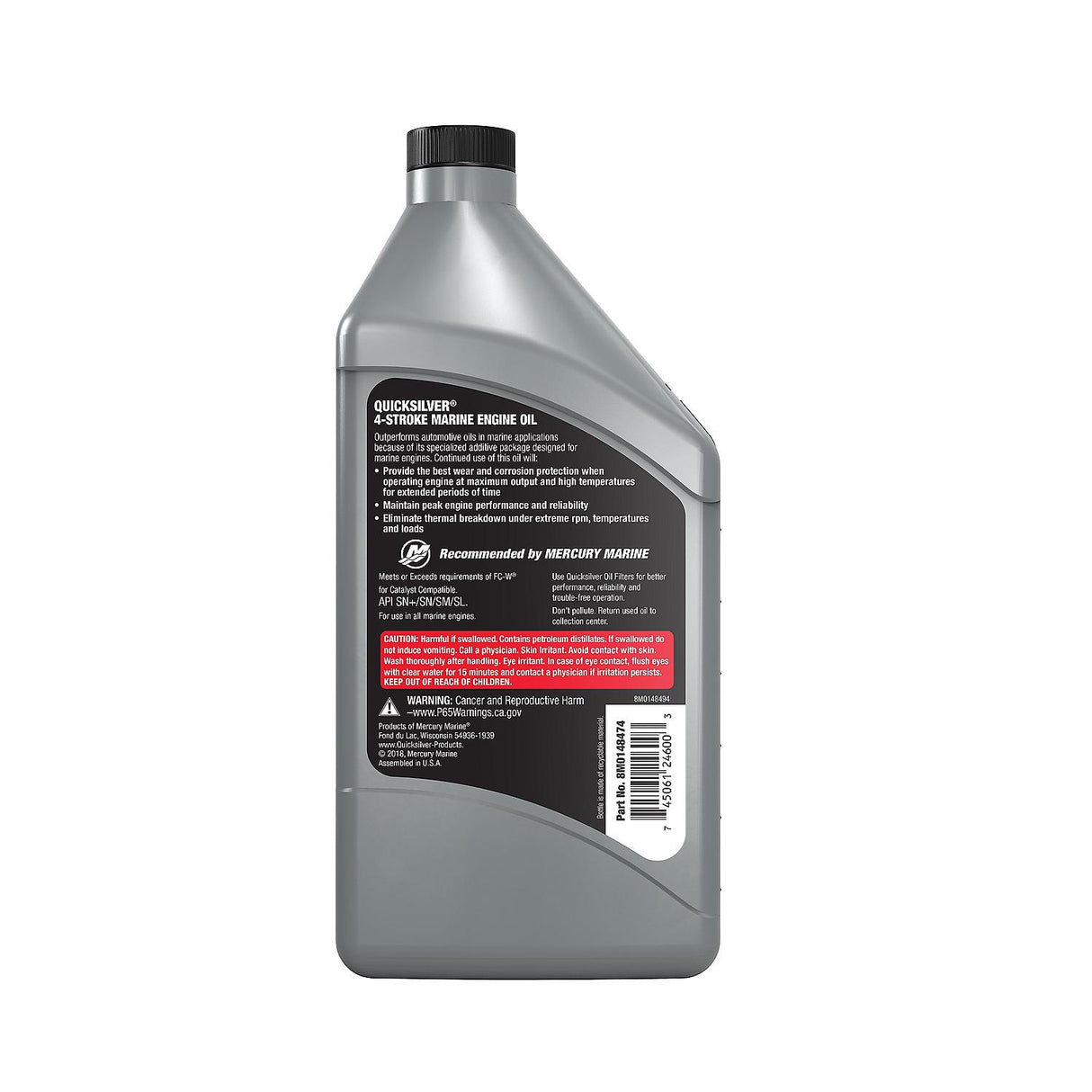 Mercury - WA 5W30 FULL SYN MARINE OIL@6 - 8M0148474
