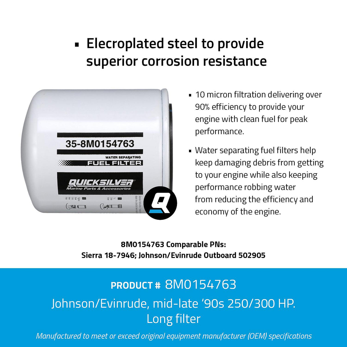 Mercury - WA FILTER WATER SEP OMC 10M - 8M0154763