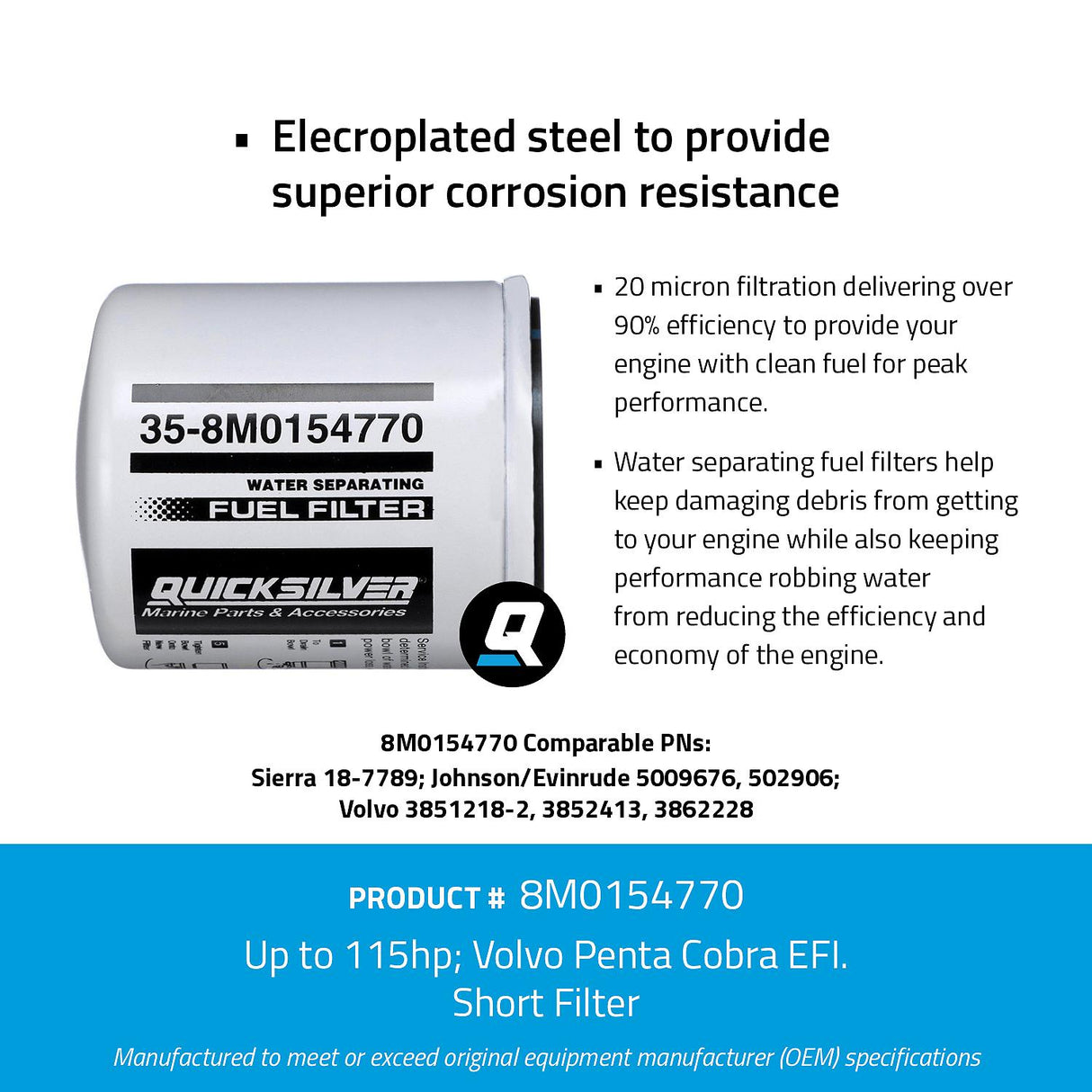 Mercury - WA FILT H2O SEP VP SX-EFI 21M - 8M0154770