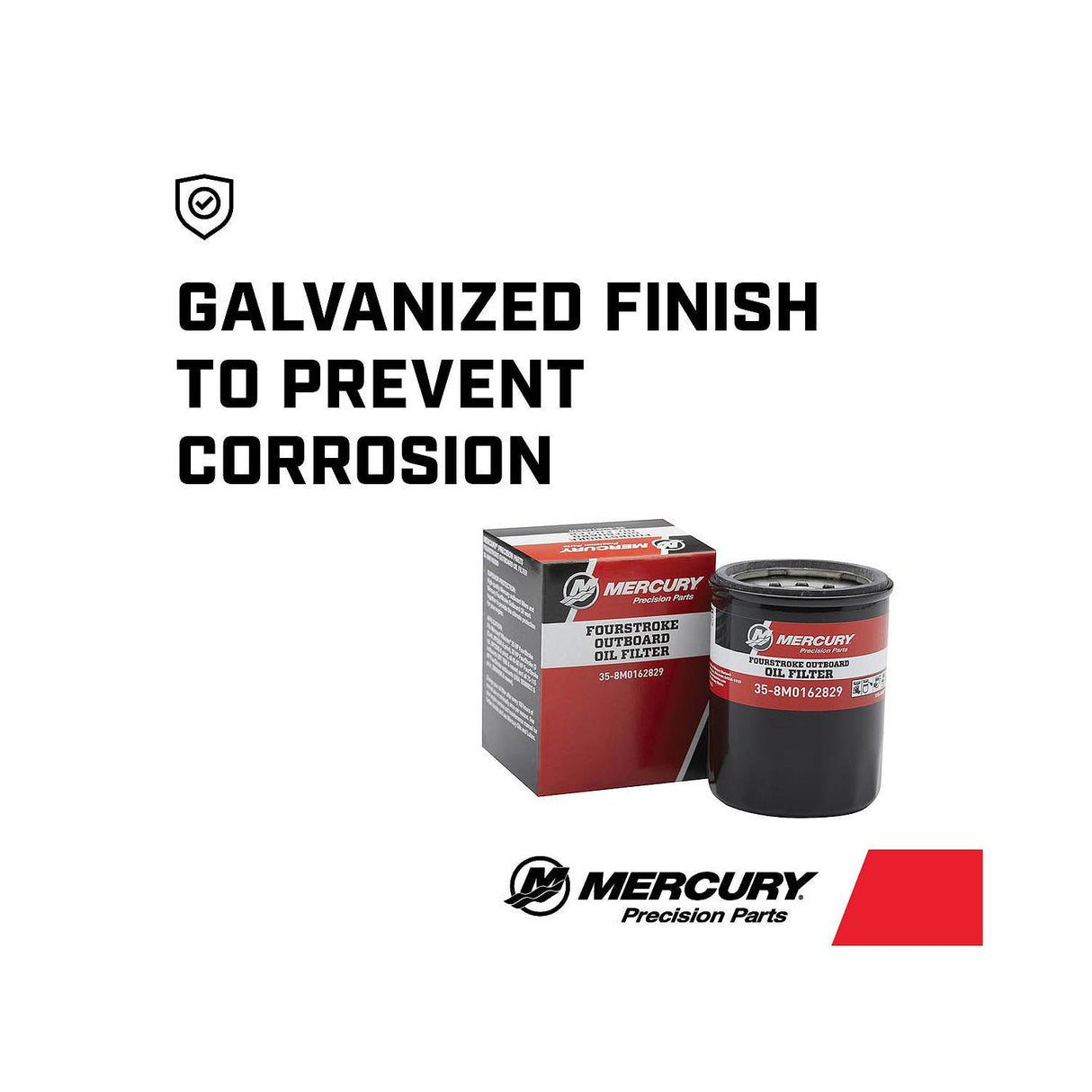 Mercury Outboard Oil Filter 30 40 50 60 EFI SEA PRO 3-Cylinder 4-Cylinder -35-8M0162829 Supersedes 35-8M0065104