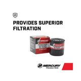 Mercury Outboard Oil Filter 10 15 20 Carbureted 4-Stroke 25 30 EFI 4-Stroke 25 Jet EFI - 35-8M0162831 Supersedes 35-822626K03