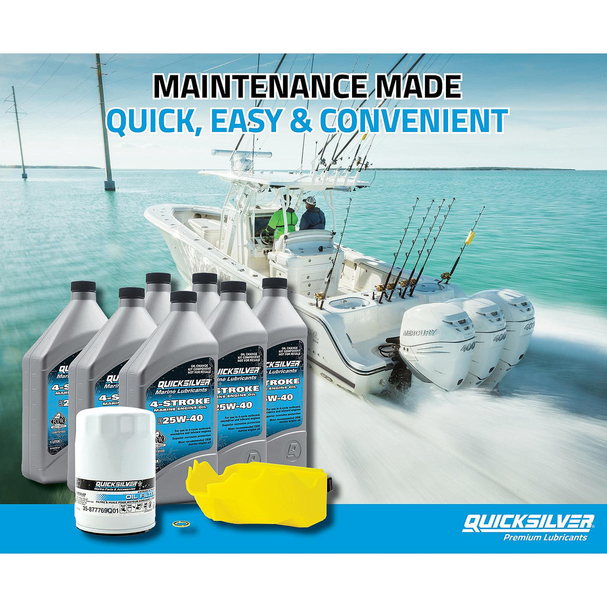 Mercury - W OIL CHG KIT L6 VERADO     2 - 8M0169544
