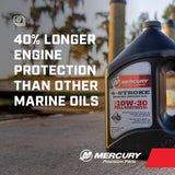 Mercury Full Synthetic 4 Stroke 10W 30 Marine Engine Oil - Gallon - 92-8M0173224