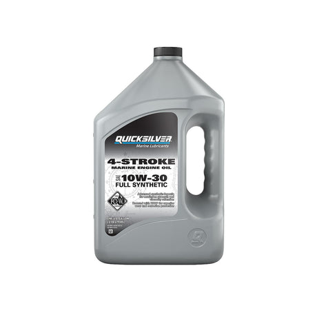 Quicksilver 10W-30 Full Synthetic Marine Engine Oil - Gallon - 92-8M0175781