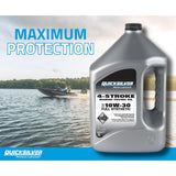 Quicksilver 10W-30 Full Synthetic Marine Engine Oil - Quart - 92-8M0175780