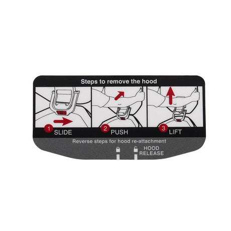 Mercury - Decal hood releas - 37-8M0178097