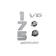 Mercury - Decal set-175 hp - 37-8M0214844