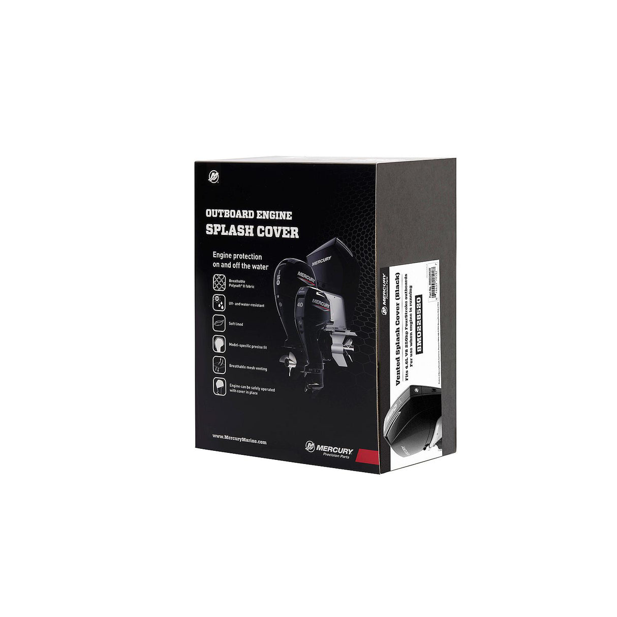 Mercury -  250hp 4.6L V8 (Black) - Vented Splash Cover - 8M0228520