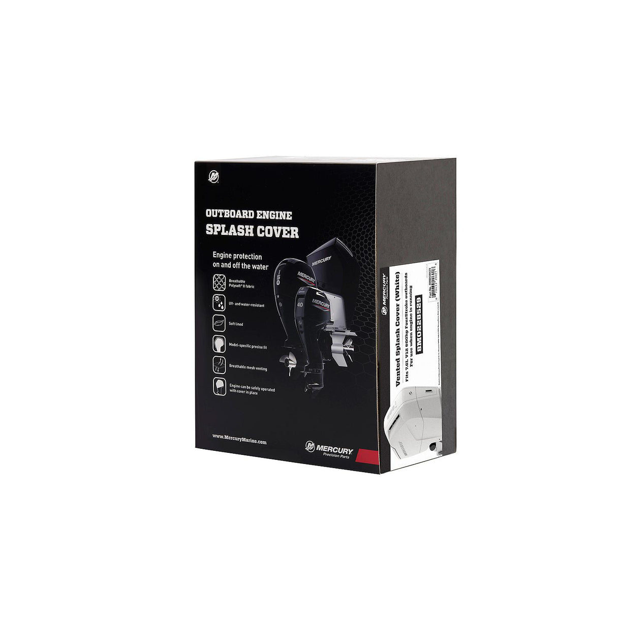 Mercury -  600hp 7.6L V12 (White) - Vented Splash Cover - 8M0228529