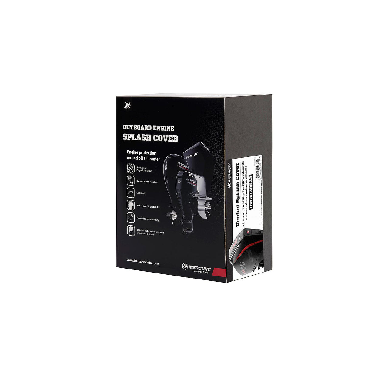 Mercury -  175hp 3.4L V6 ProXS - Vented Splash Cover - 8M0228532