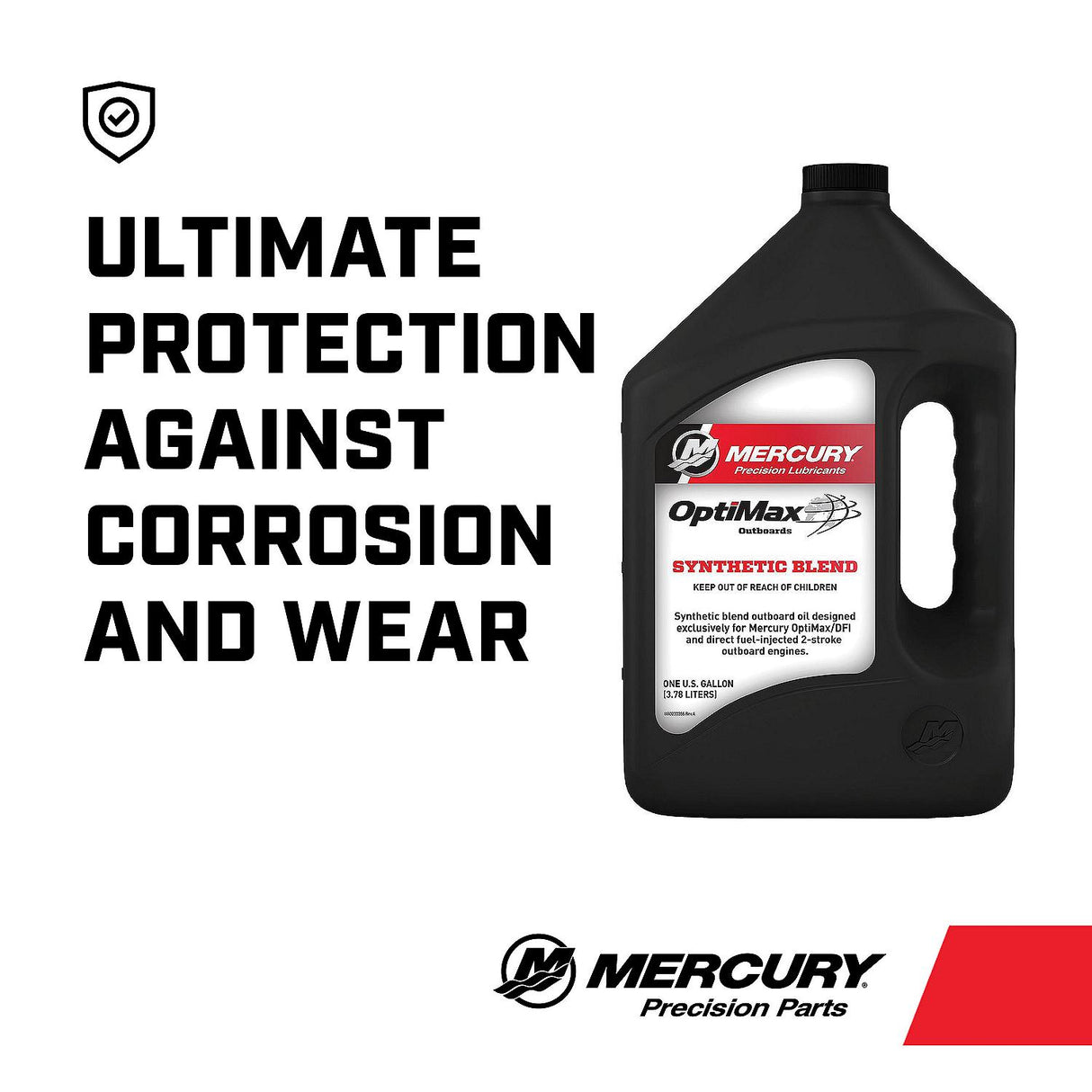 Mercury Optimax DFI 2 Stroke / Cycle Outboard Oil - Gallon - 92-858037K01