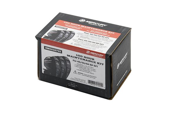 Mercury 40/50/60 HP EFI 4-Stroke 100 Hour Service Maintenance Kit - 8M0232733