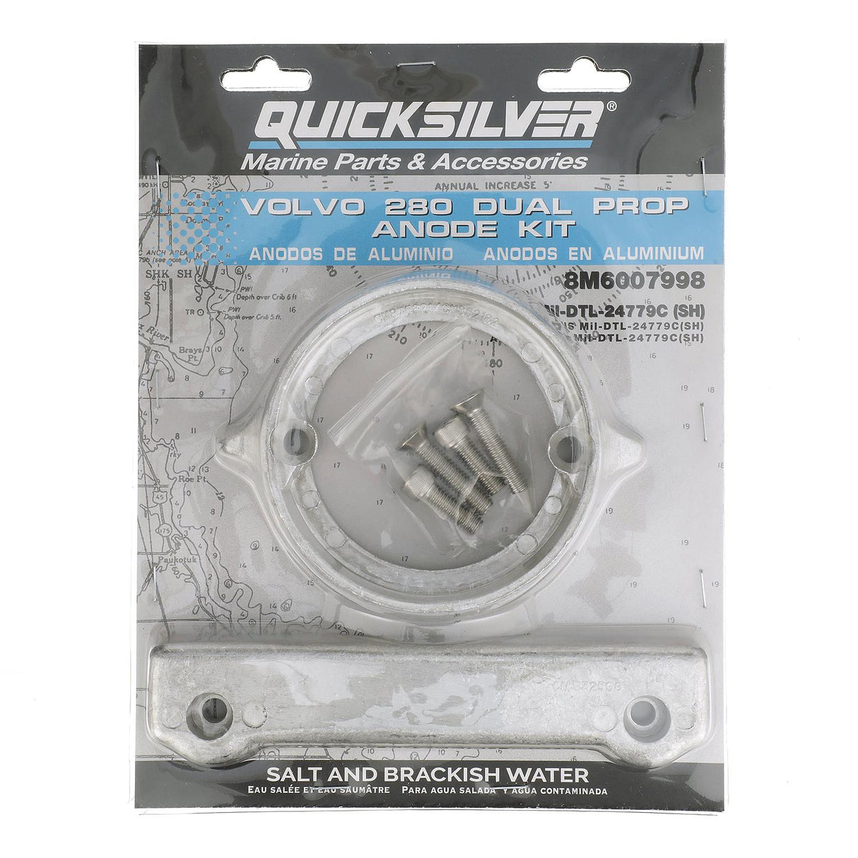 Mercury - WA ANODE KIT VOLVO 280 D/P AL - 8M6007998