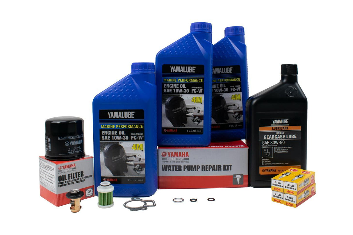 Yamaha F30 300 Hour Service Maintenance Kit - Yamalube 10W-30 - 2013-Current