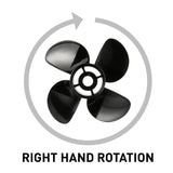 Mercury - Nemesis Quicksilver Propeller - 4-Blade - 90 - 300 HP - 14 Dia. - 19 Pitch - 48-8M0055535