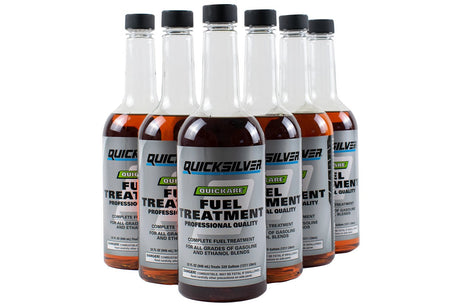 Quicksilver Quickare Fuel Treatment Additive - 32 oz. - 92-8M0058680 - 6-Pack