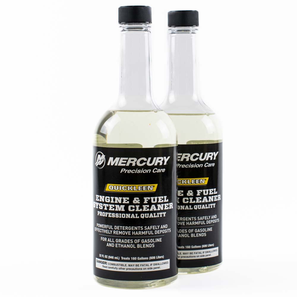Mercury Quickleen Engine and Fuel System Cleaner 32 oz. - 92-8M0058691 - 2-Pack