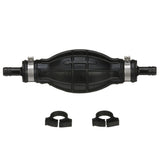 Mercury Marine Primer Bulb - Fits 5/16" & 3/8" Inner Diameter - Includes Hose Clamps - 8M0061876