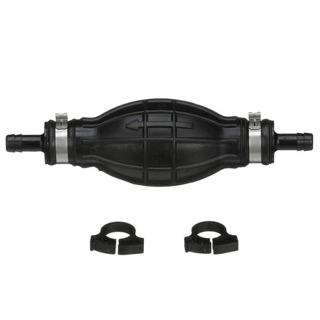 Mercury Marine Primer Bulb - Fits 5/16" & 3/8" Inner Diameter - Includes Hose Clamps - 8M0061876