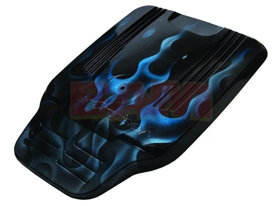 Mercury - Engine Cover - Blue Flame - Fits Non ECT 4.3 MPI, 5.0 MPI, 350 MAG, 377 MAG MerCruiser Engines (2001 2015), 4.3L, 350, 357, & 383 Plus Series Engines - 8M0079198