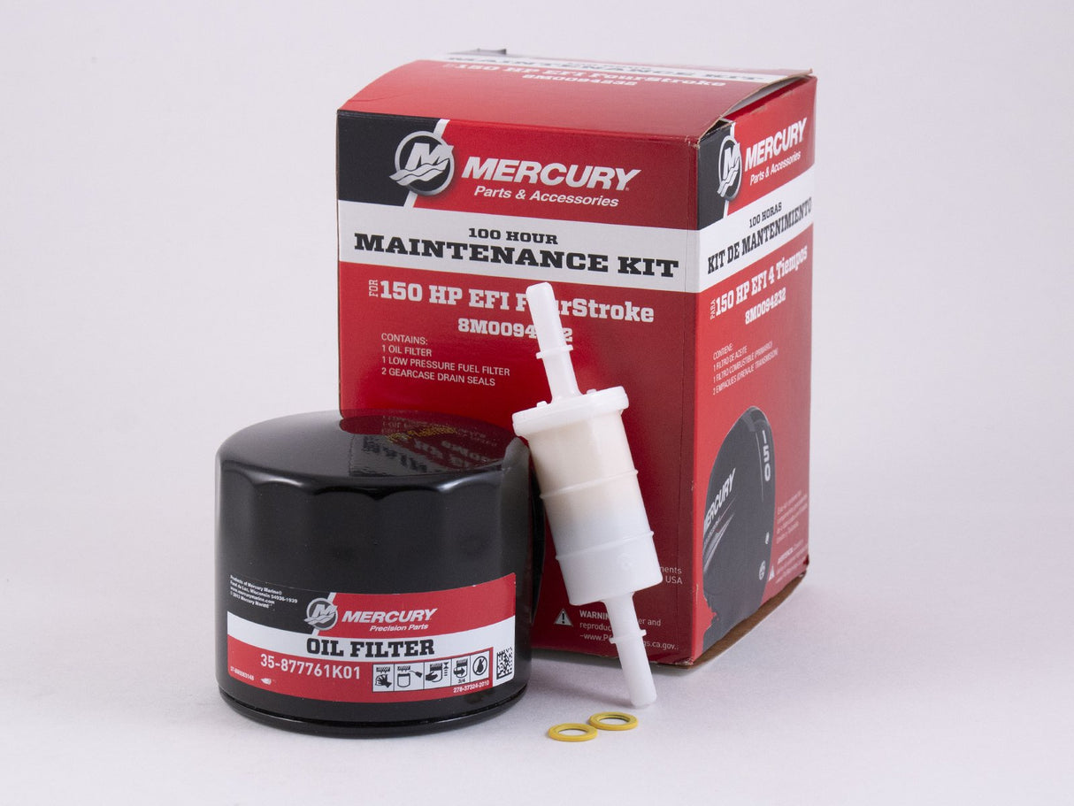 Mercury 150 HP EFI 4-Stroke 100 Hour Service Kit - 8M0094232