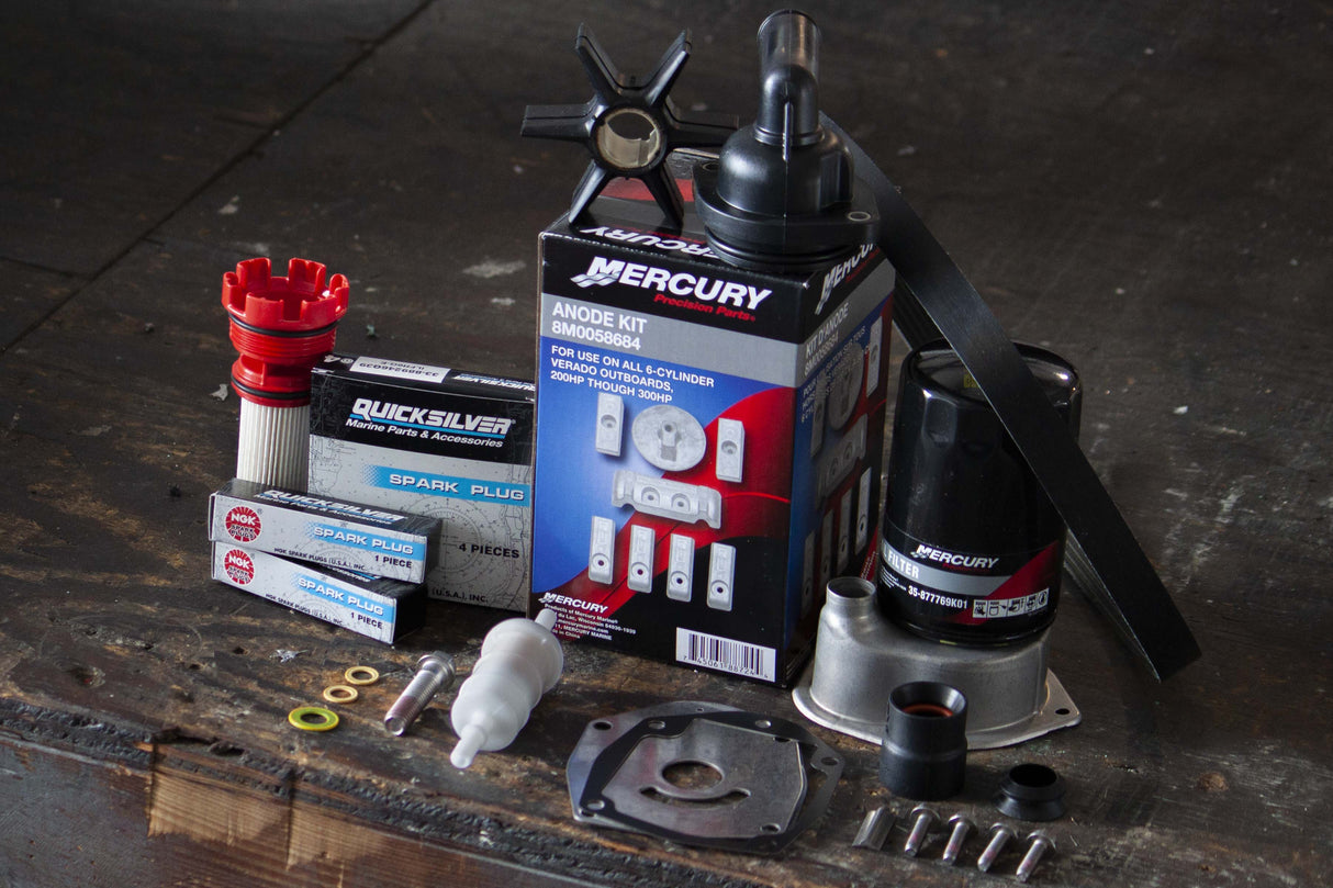 Mercury Verado 300 Hour Maintenance Kit - 200 225 250 275 300 350 L6 - 8M0097859 - S/N 2B144122 & Below