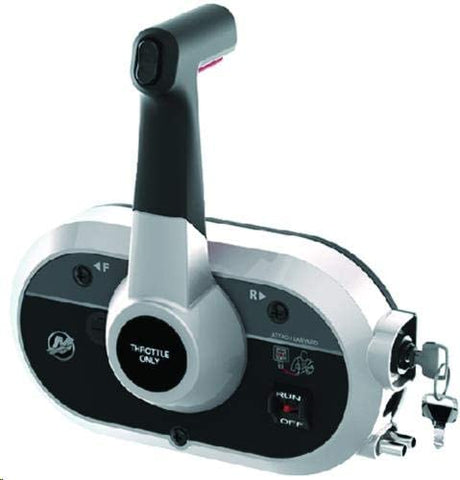 Mercury - Outboard Side Mount Remote Control - 10 Pin Amp - 15 Ft Harness - Fits 8/9.9, 15/20 FourStroke Engines - 8M0103449