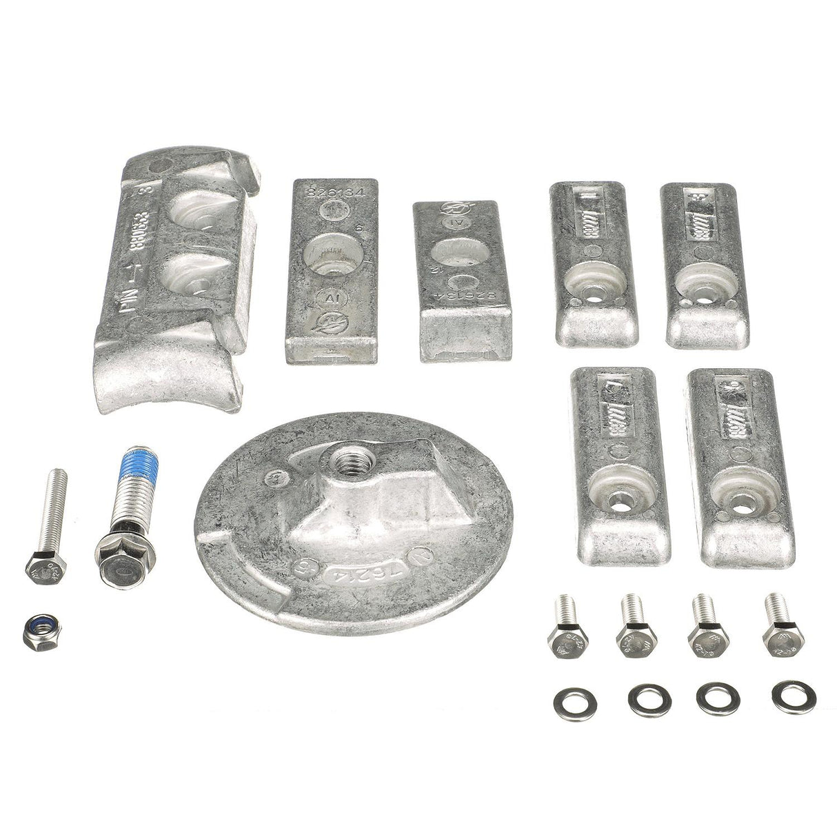 Mercury Quicksilver - Anode Kit - Saltwater or Freshwater - Fits 6 Cylinder, 200‑300 HP Verado Outboards - 97-8M0126670
