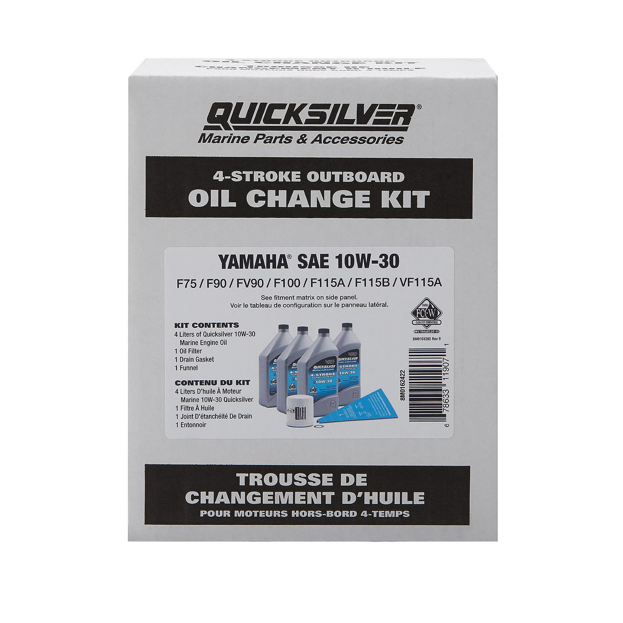 Mercury - WA KIT OIL CHG YAM F75-F115 AL - 8M0162422