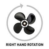 Mercury - Nemesis Quicksilver Propeller - 4-Blade - 25 to 30 HP 4-Stroke (2006 and newer) - 9.3 Dia. - 11 Pitch - 48-8M8027517