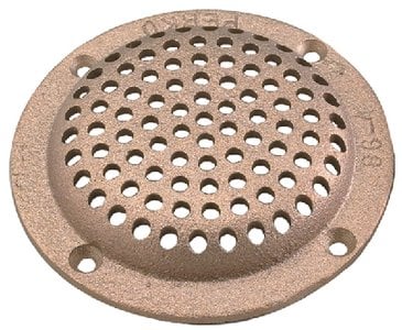 Perko - 3" Round Bronze Strainer - 0086DP2PLB