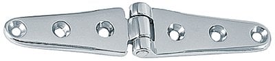 Perko - Strap Hinges - Chrome Plated Brass - 6" x 1-1/8" - Pair - 0120DP2CHR