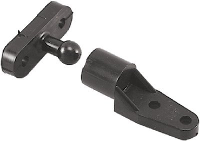 Perko - Door Catch - Male/Female - Black Polymer - 1-3/8" x 7/8" - 0559