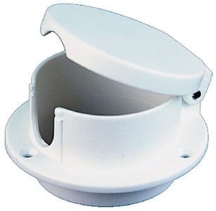 Perko - White Plastic Rope Deck Pipe - 1057DP0WHT