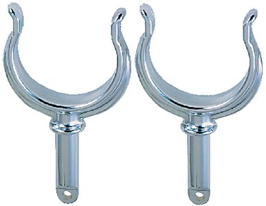 Perko - Ribbed Rowlock Horns, Zinc, Pair - 1262DP0ZNC