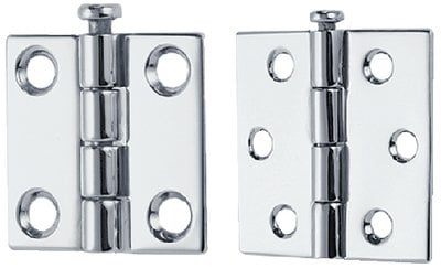 Perko - Hinges - Removable Pin - 2-1/2" X 2" - 1 Pair - 1293DP5CHR