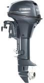 Yamaha T9.9LPB  Outboard - 20-Inch Shaft | Remote Control | Electric Start |Power Tilt| High Thrust | Gray